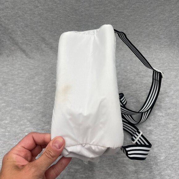 Adidas 978026 Unisex Core Polyester Mini Backpack - White Jersey/Black - Picture 5 of 8